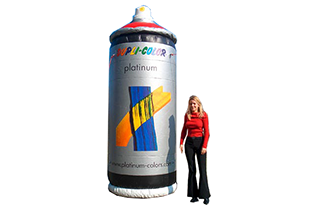 Mugele GmbH Werbemittel aufblasbare Sprühdose überlebensgroß